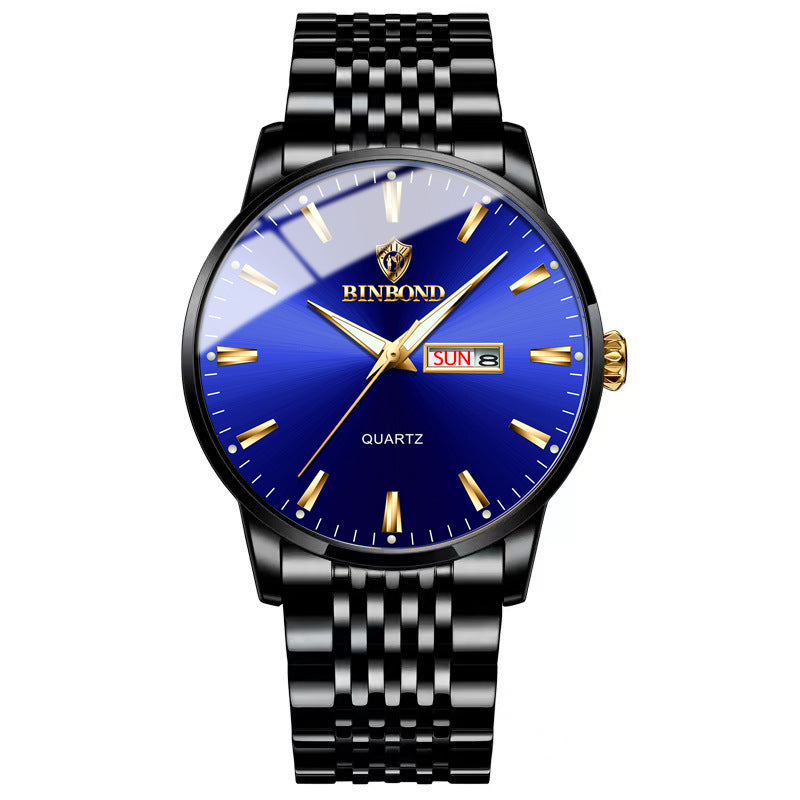 Men's Waterproof Luminous Calendar Quartz Watch