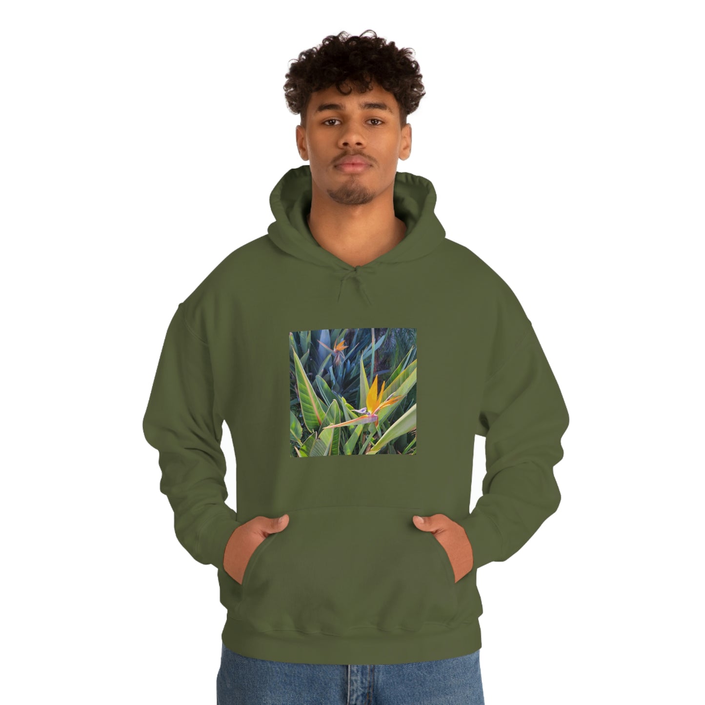 Island Style Bird of Paradise Unisex Heavy Blend™ Hooded Sweatshirt