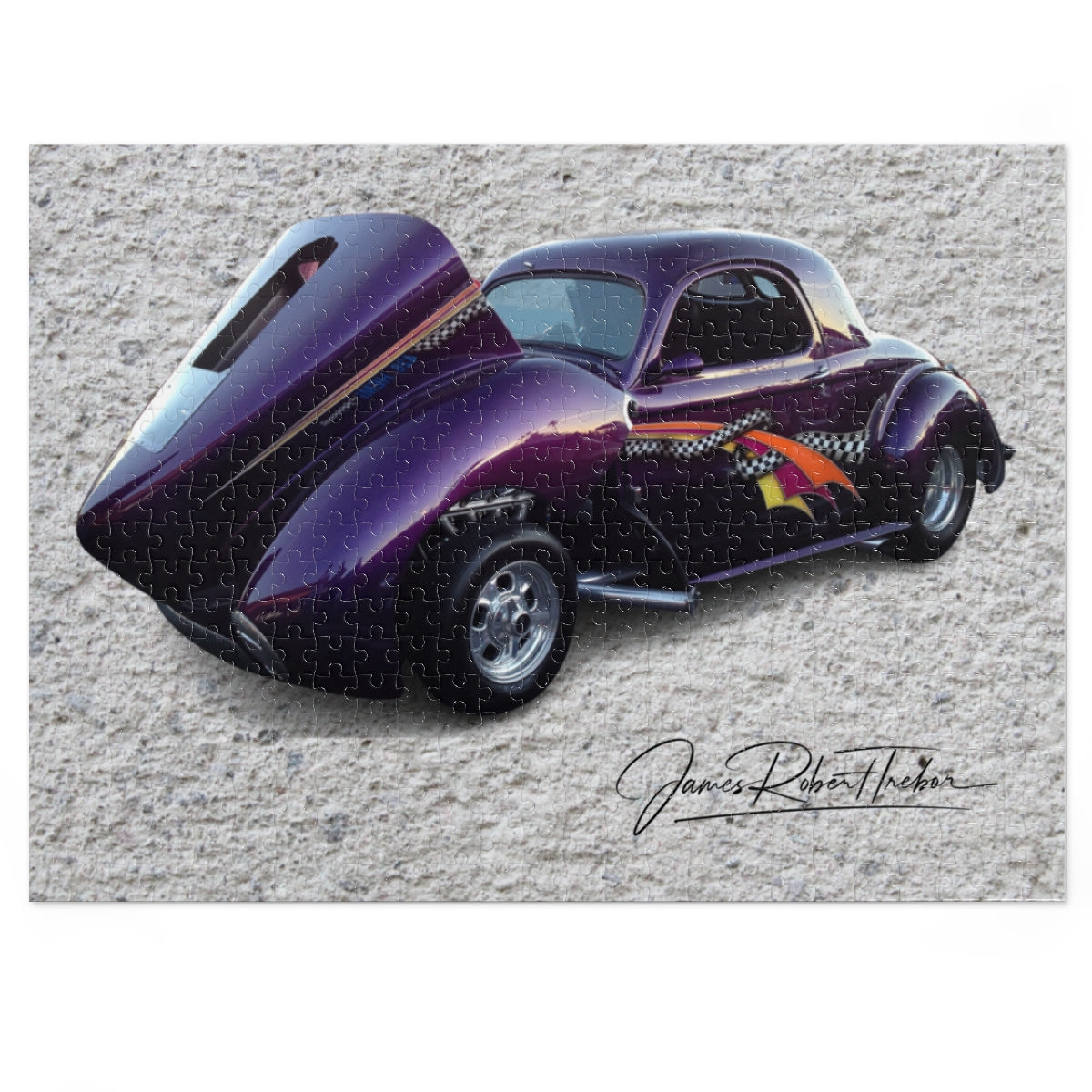 Hotrods Wild Purple Jigsaw Puzzle (252, 500-Piece)