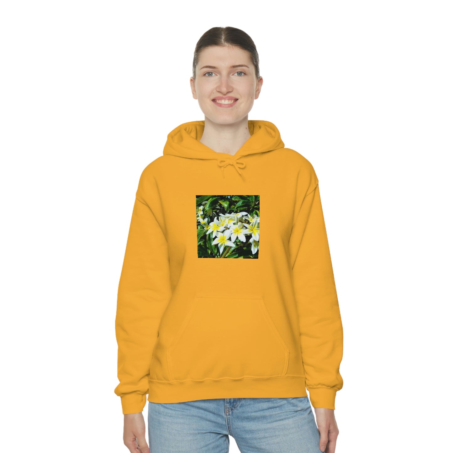 Islander Plumeria Unisex Heavy Blend™ Hooded Sweatshirt