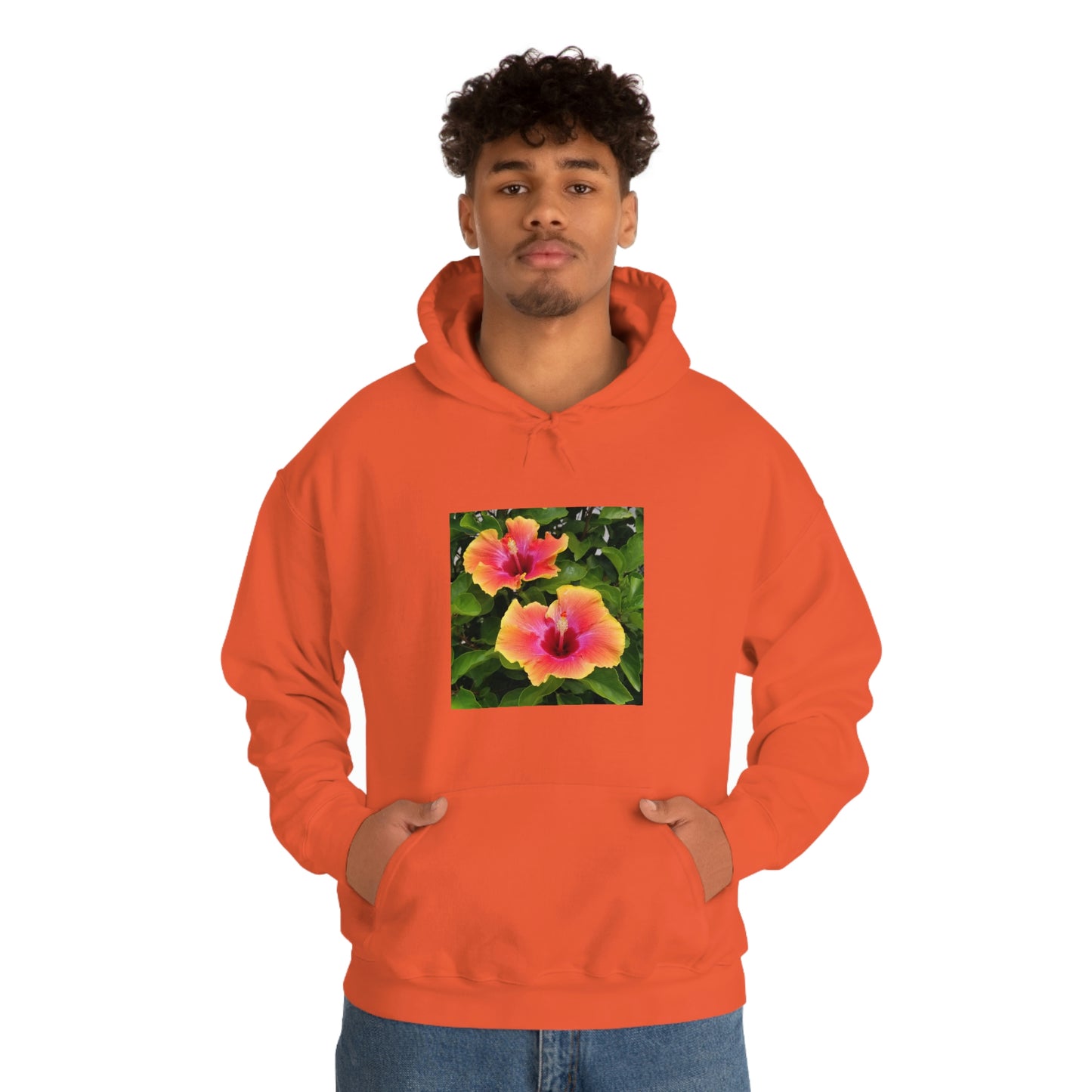 Islander Hibiscus Unisex Heavy Blend™ Hooded Sweatshirt