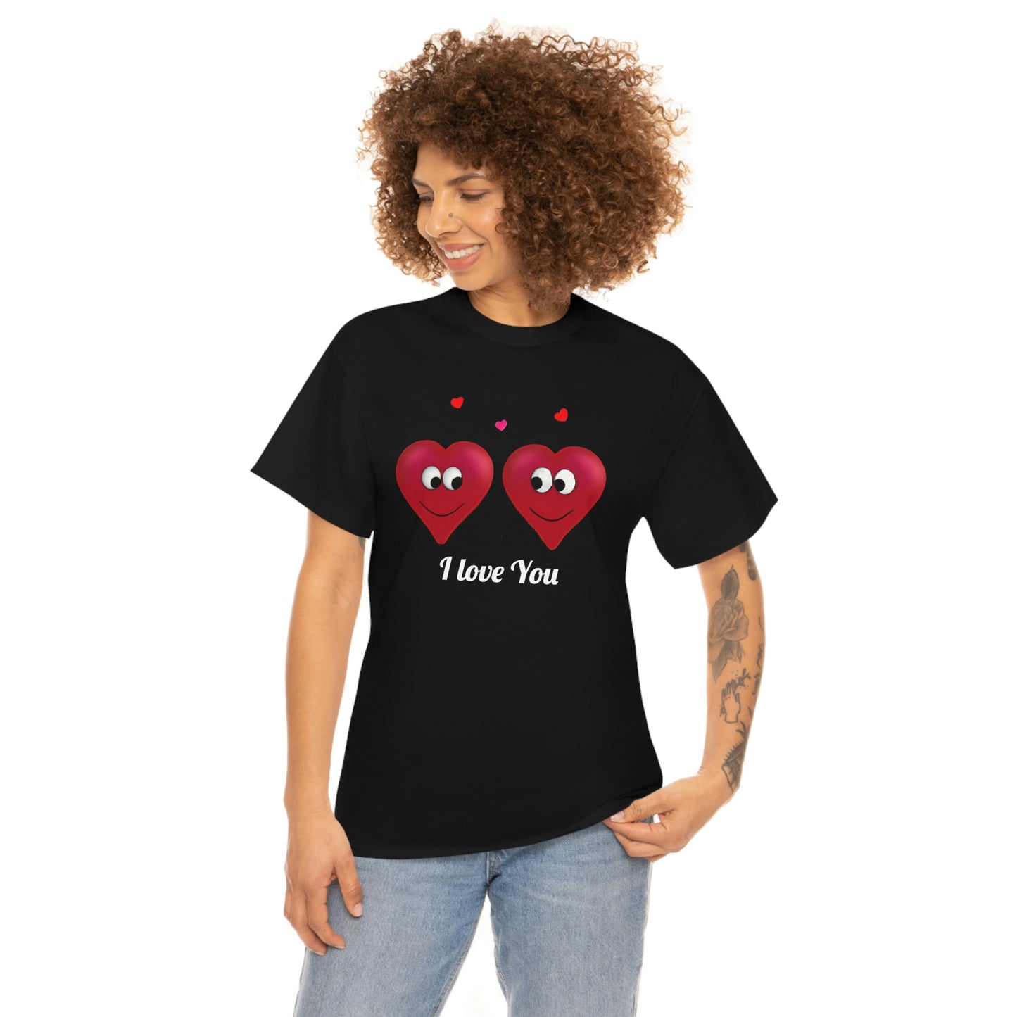 Valentine's "I Love You" Unisex Heavy Cotton Tee