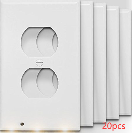 Durable Convenient Outlet Cover Duplex Wall Plate Led