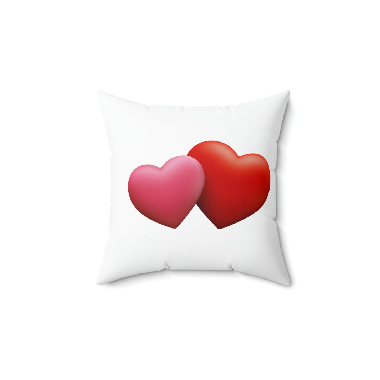 Valentine's "We're Together" Conversation Hearts Spun Polyester Square Pillow