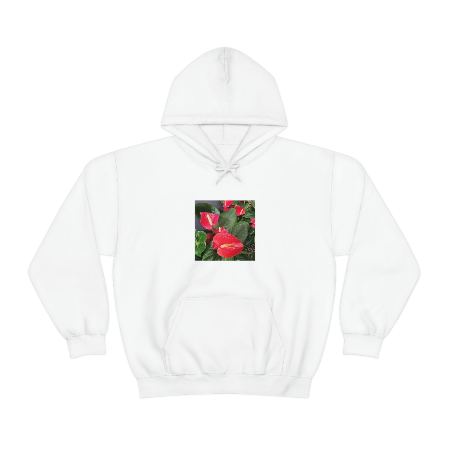 Island Style Anthurium Unisex Heavy Blend™ Hooded Sweatshirt