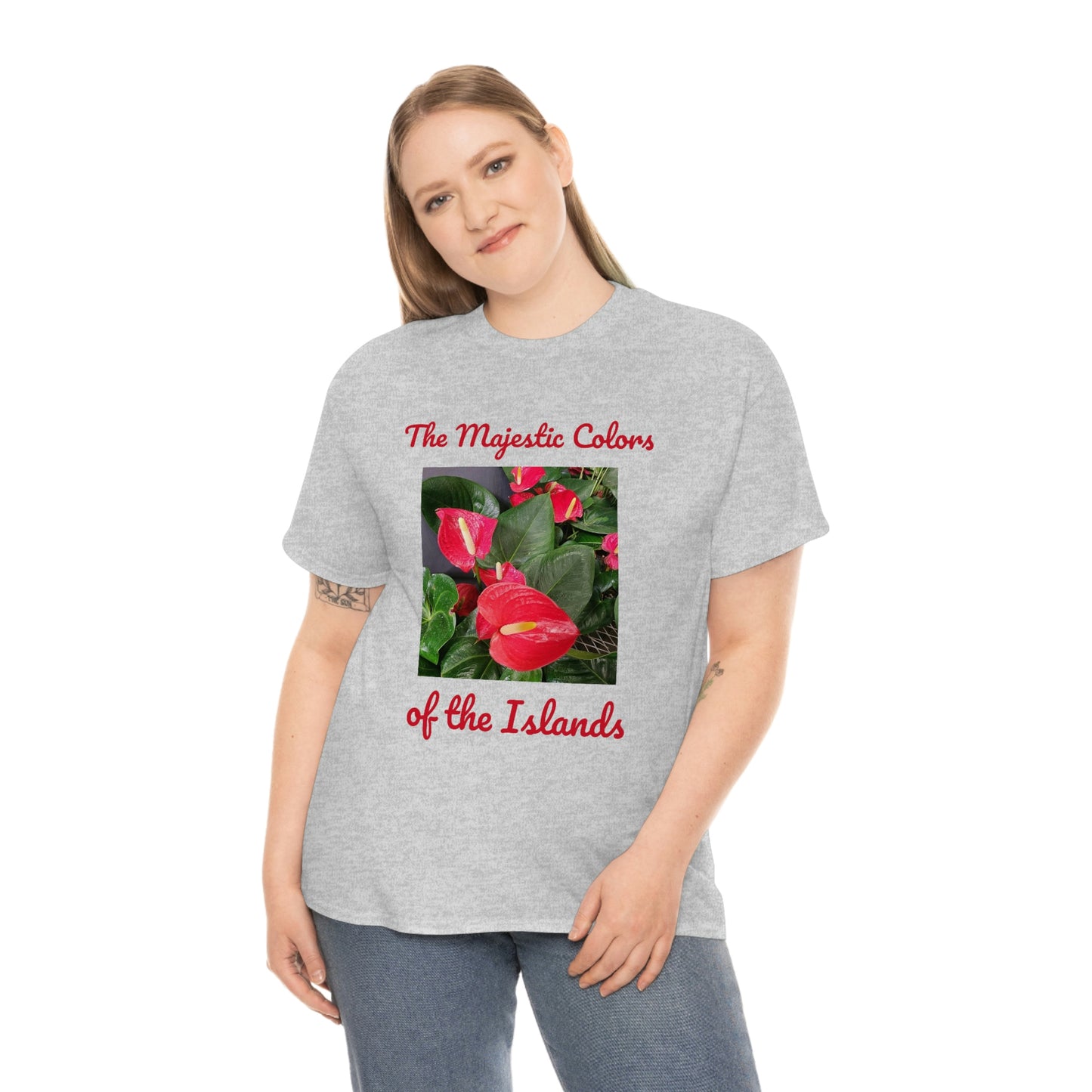 Islander Anthurium Unisex Heavy Cotton Tee