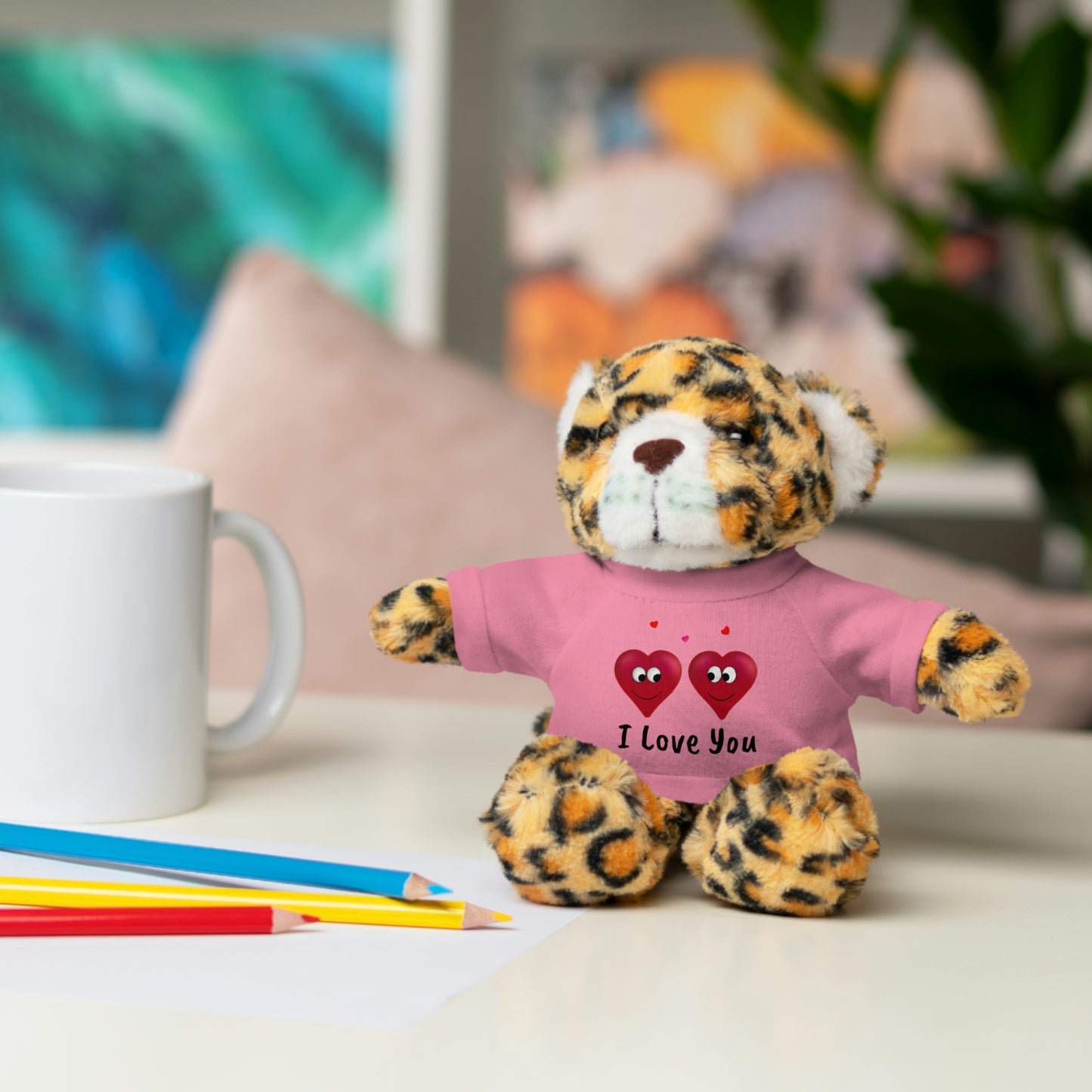 Valentine's "I Love You" Stuffed Animals with Tee