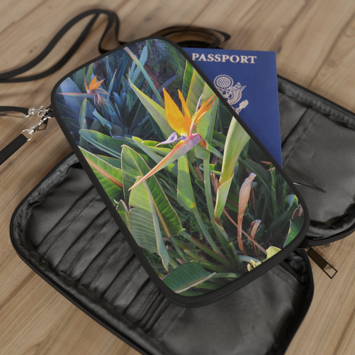 Island Style Bird of Paradise Passport Wallet by Lola