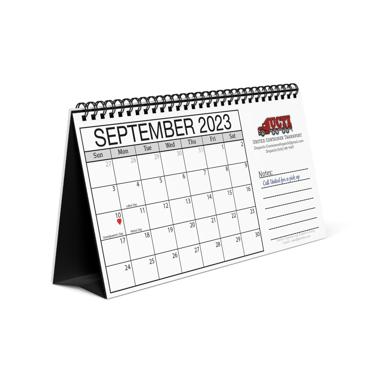 United Desk Calendar