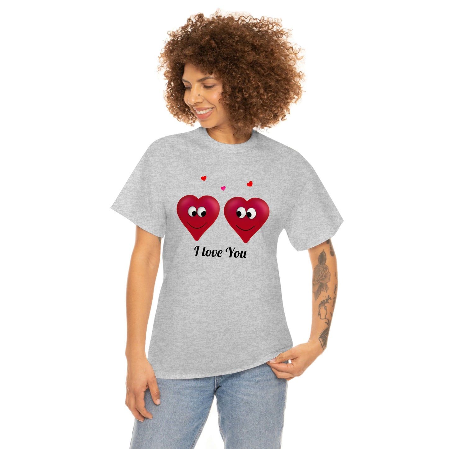 Valentine's "I Love You" Unisex Heavy Cotton Tee