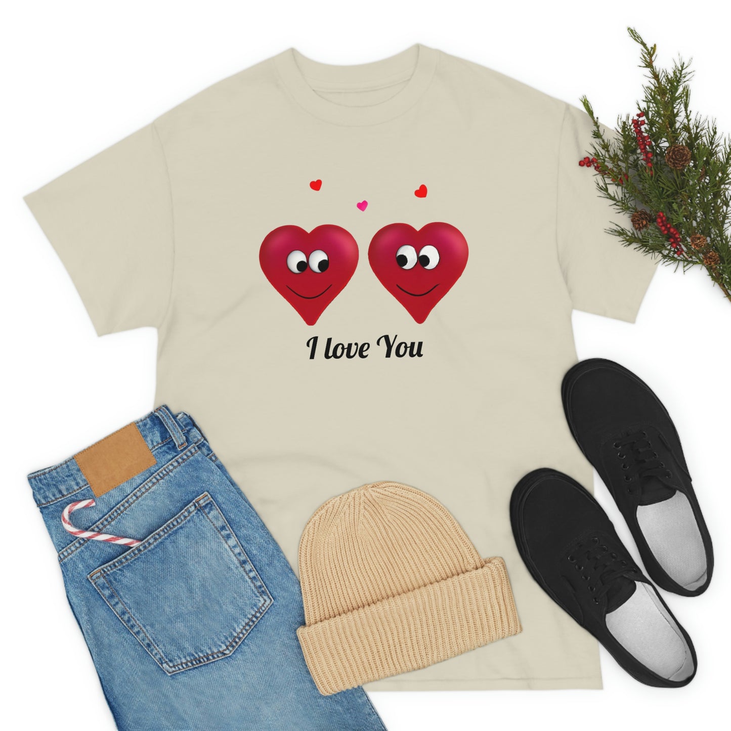 Valentine's "I Love You" Unisex Heavy Cotton Tee