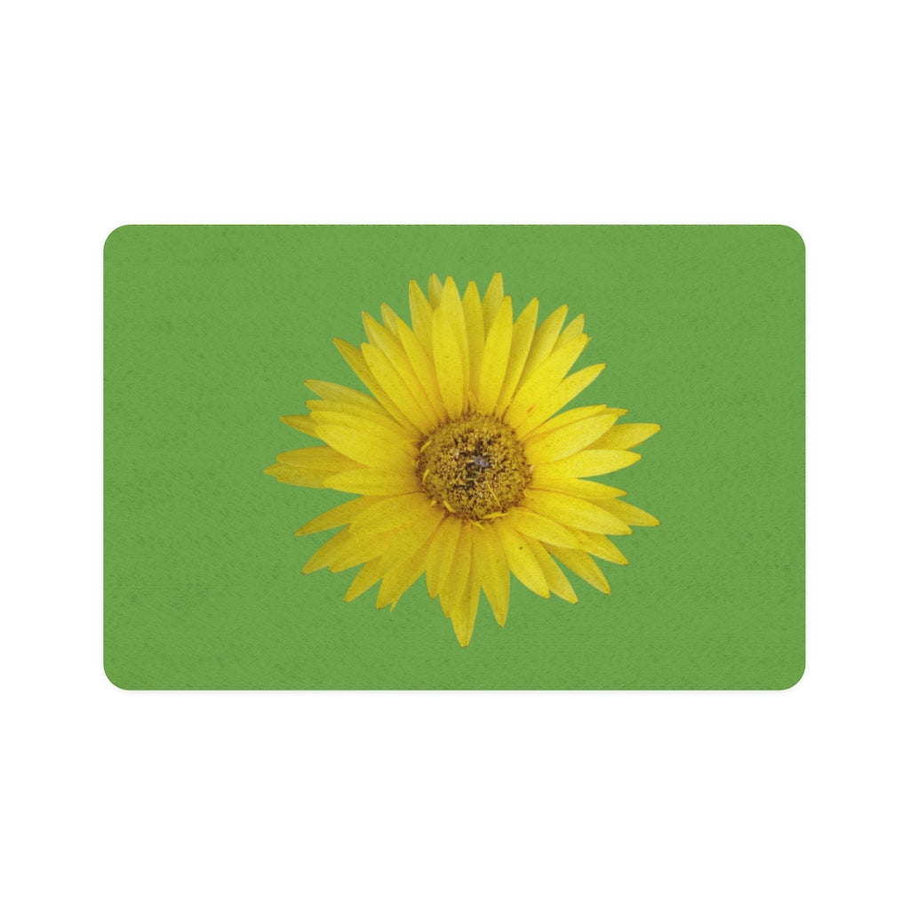 Floral "Daisy Mum" Pet Food Mat (12x18)