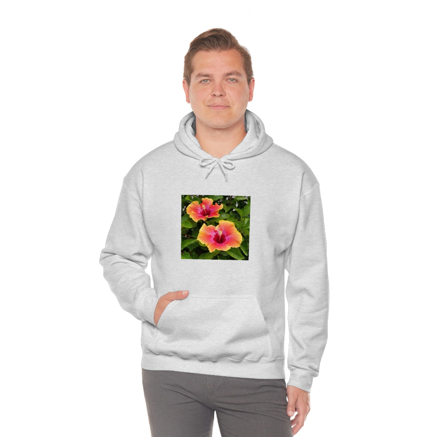 Islander Hibiscus Unisex Heavy Blend™ Hooded Sweatshirt