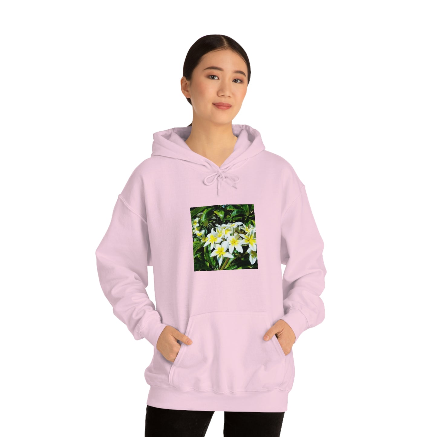 Islander Plumeria Unisex Heavy Blend™ Hooded Sweatshirt