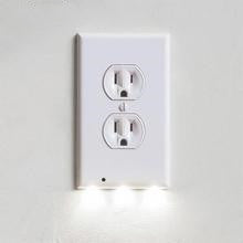 Durable Convenient Outlet Cover Duplex Wall Plate Led