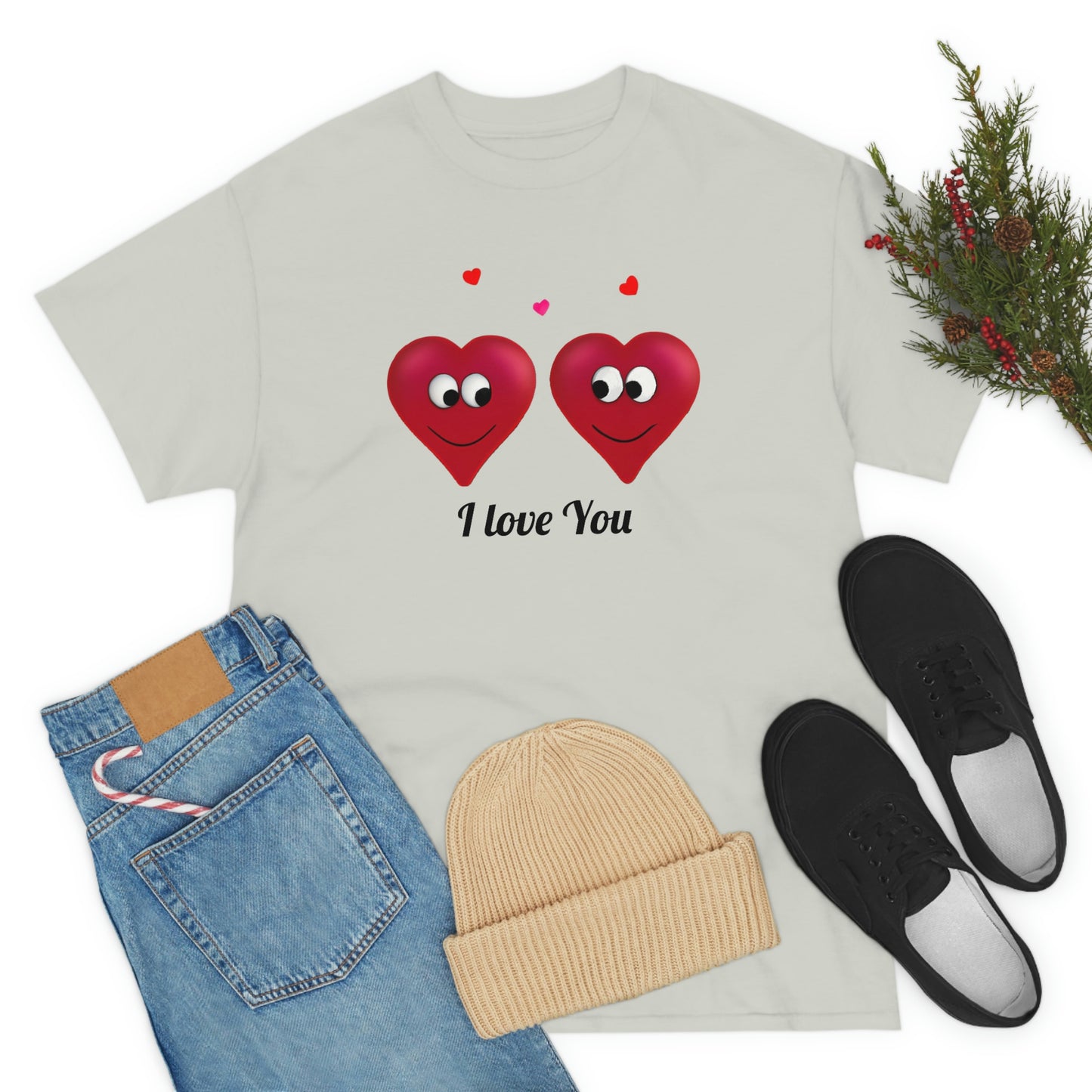 Valentine's "I Love You" Unisex Heavy Cotton Tee