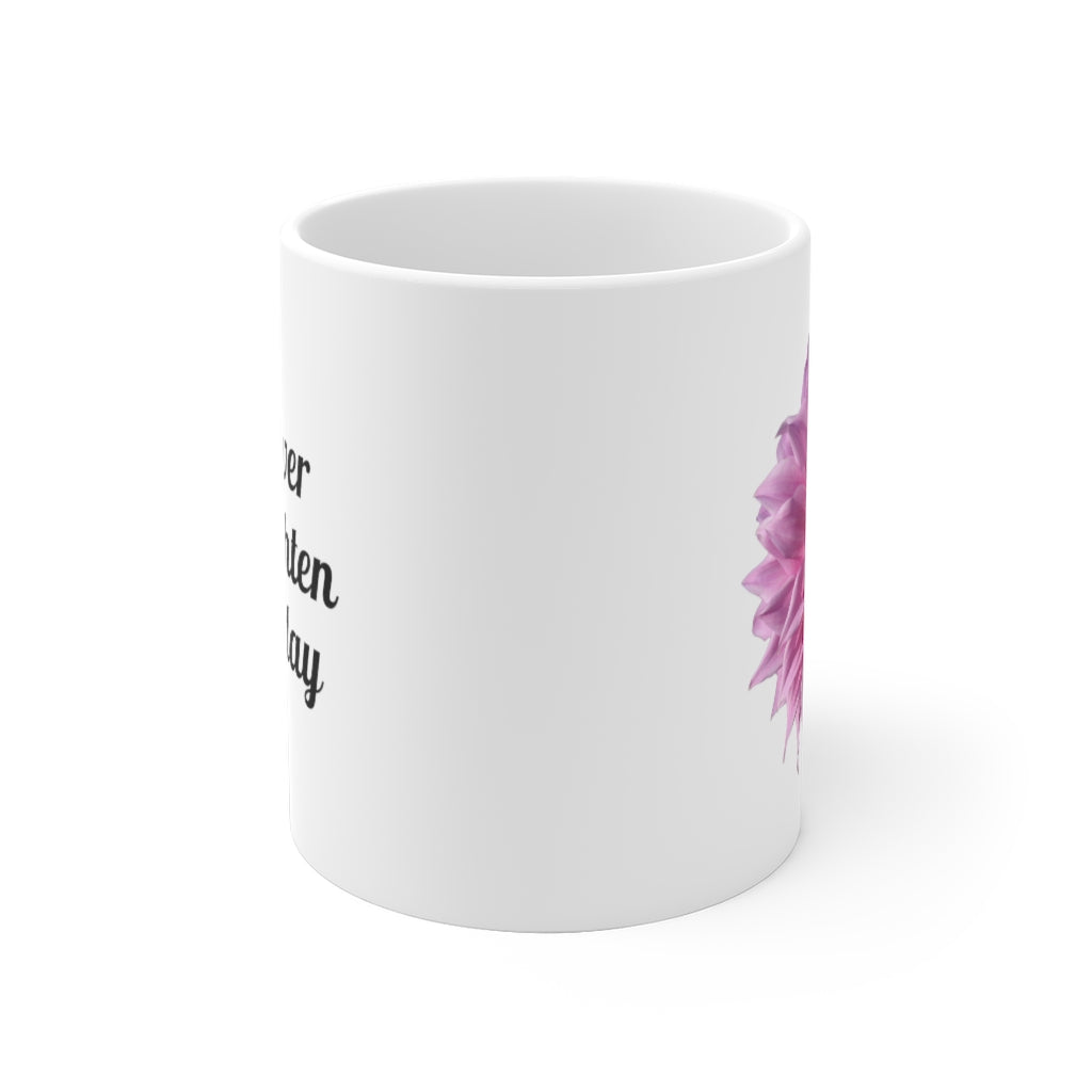 Designer Ceramic Mug, "Perfectly Pink" 11oz and 15oz