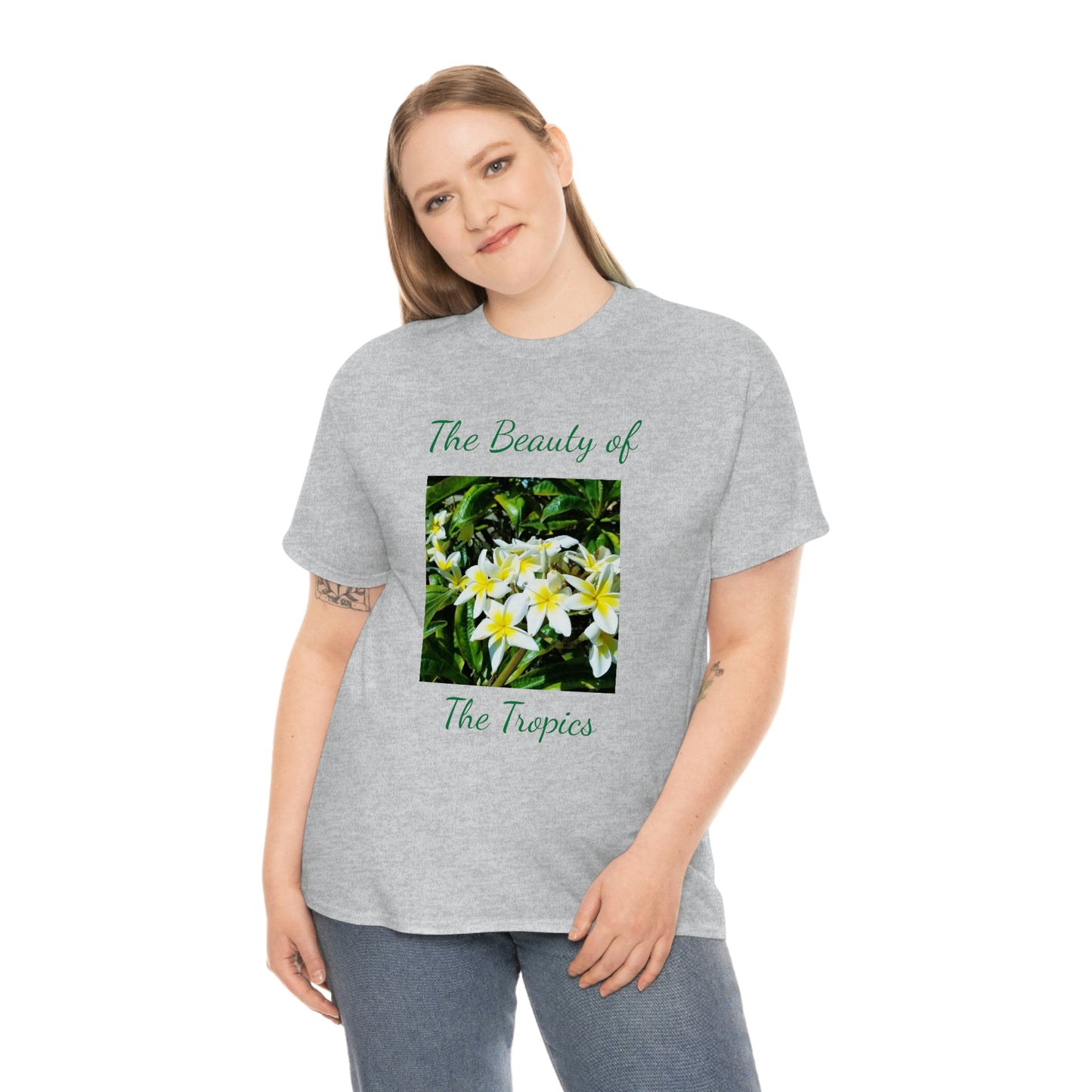 Islander Plumeria Unisex Heavy Cotton Tee