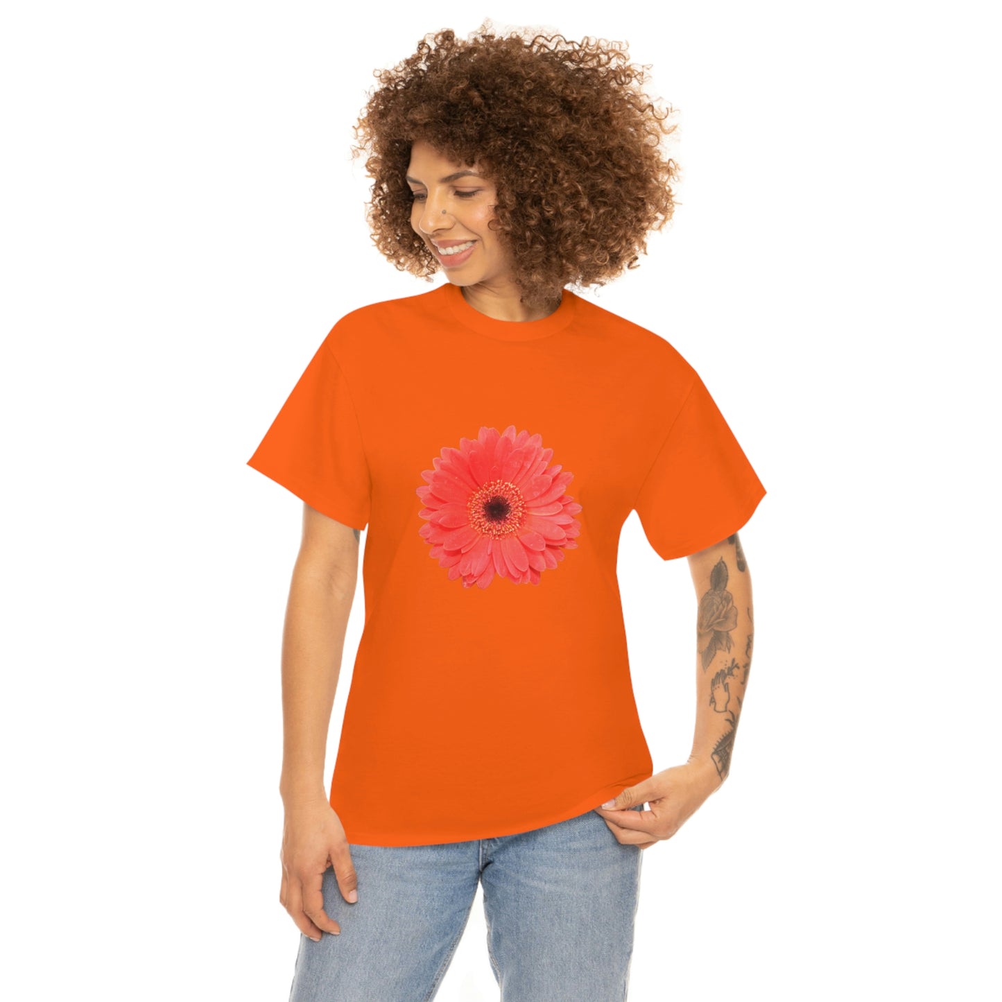 Floral Unisex Heavy Cotton Tee