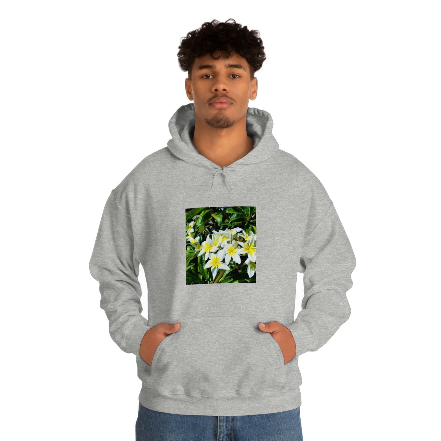 Islander Plumeria Unisex Heavy Blend™ Hooded Sweatshirt