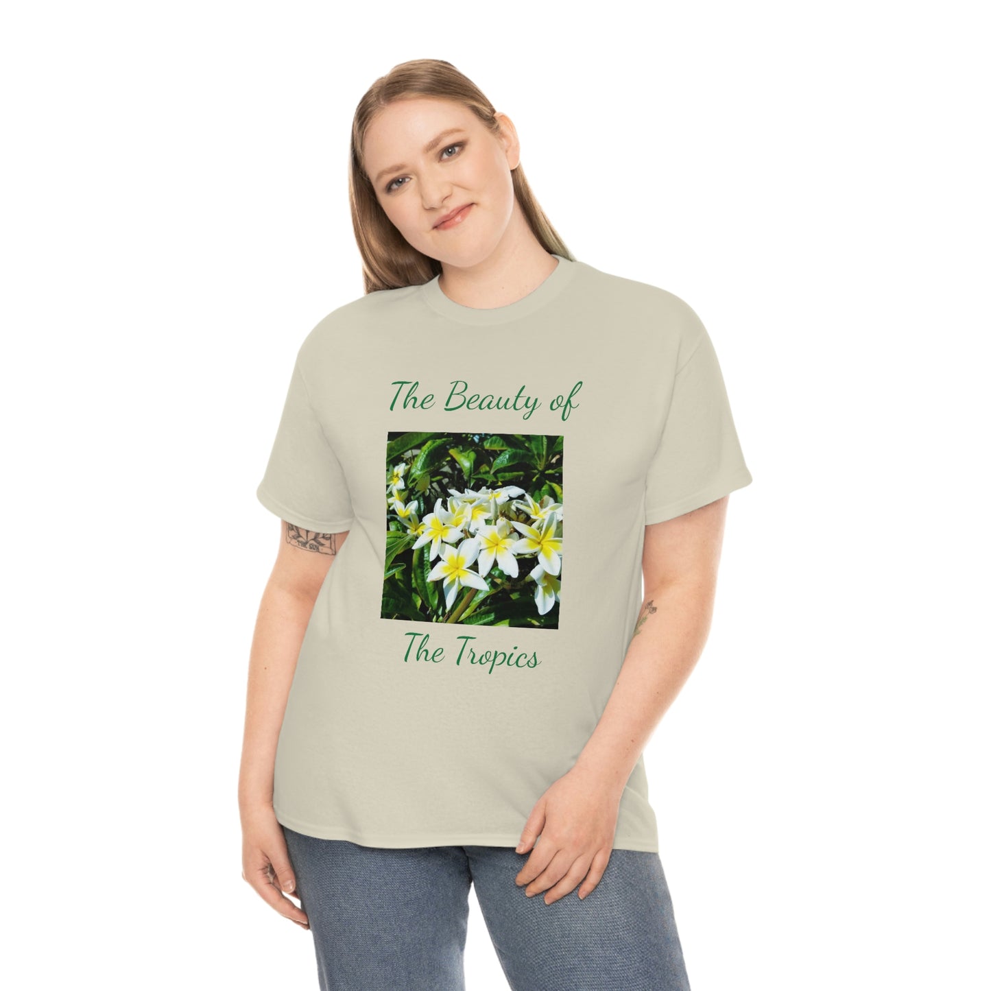 Islander Plumeria Unisex Heavy Cotton Tee