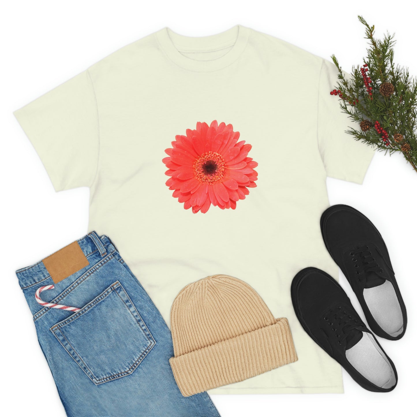 Floral Unisex Heavy Cotton Tee