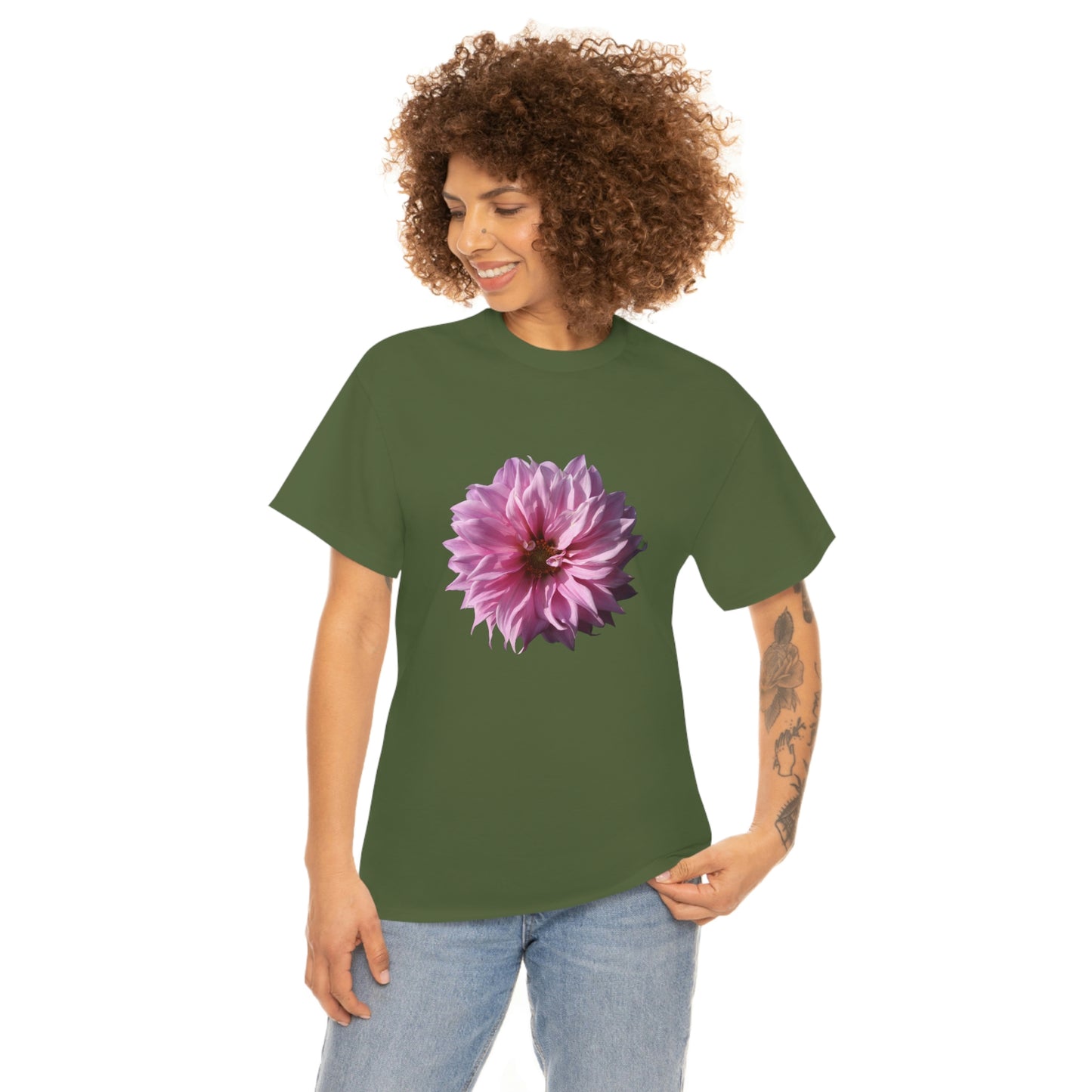 Floral Unisex Heavy Cotton Tee