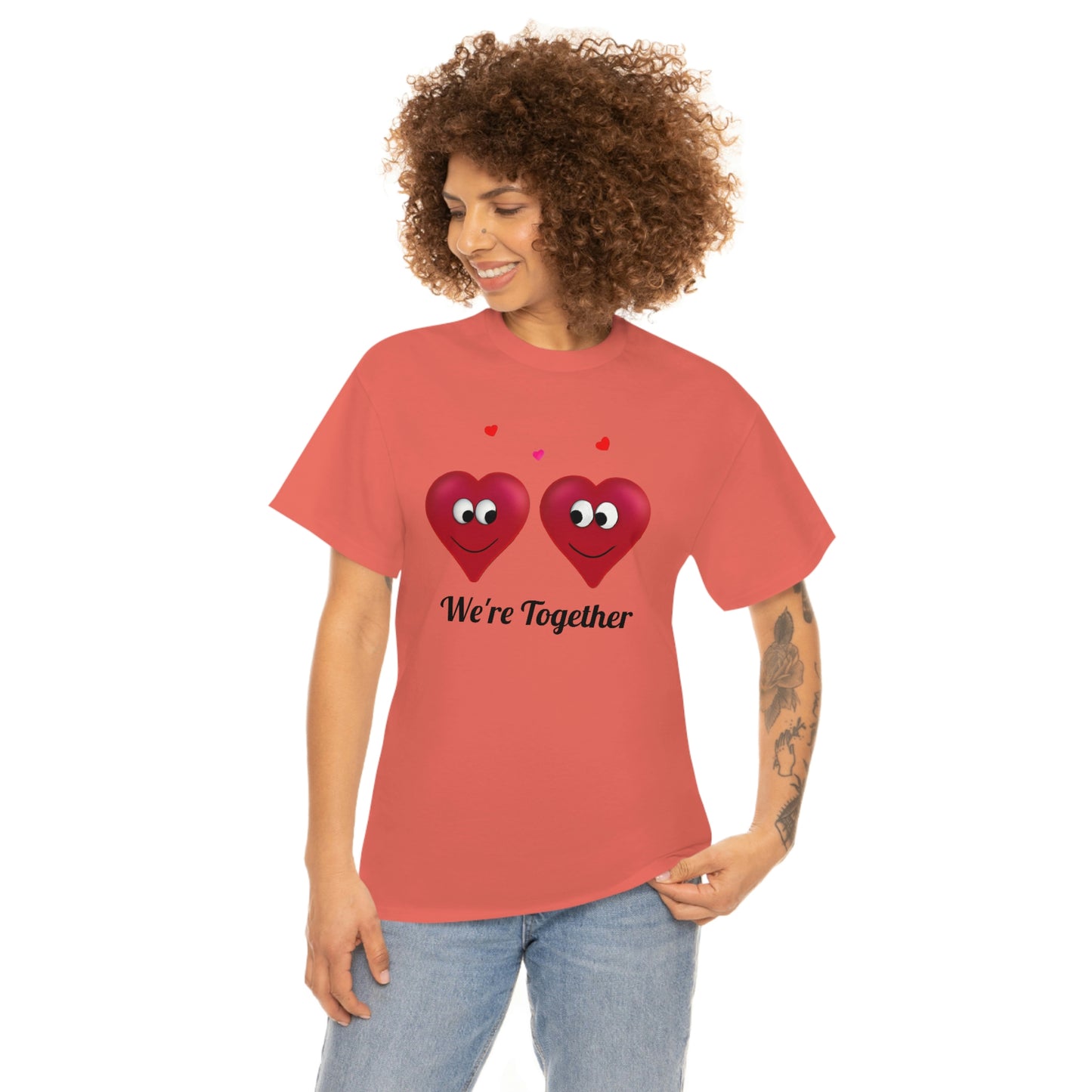 Valentine's "We're Together" Unisex Heavy Cotton Tee