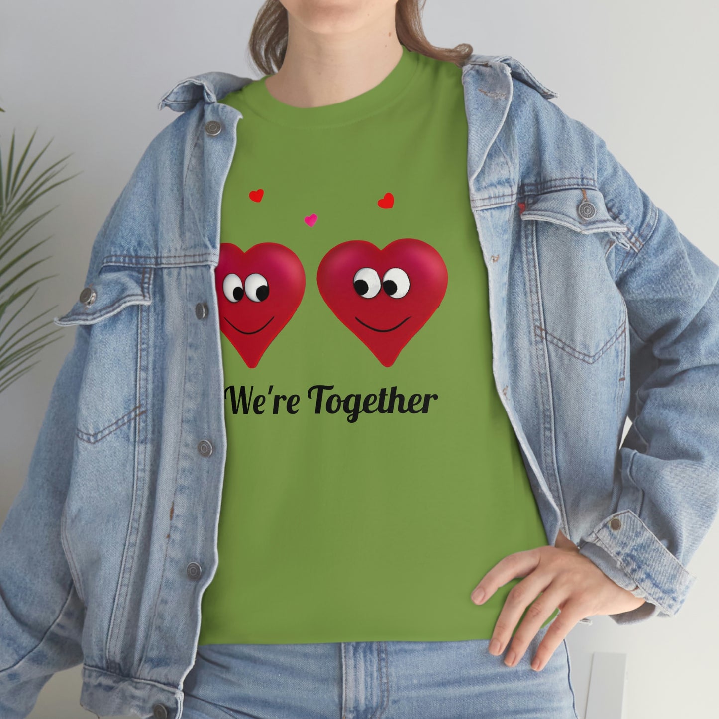 Valentine's "We're Together" Unisex Heavy Cotton Tee