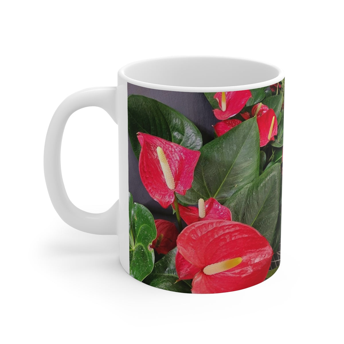 Islander Style Anthurium Ceramic Mug, 11oz and 15oz