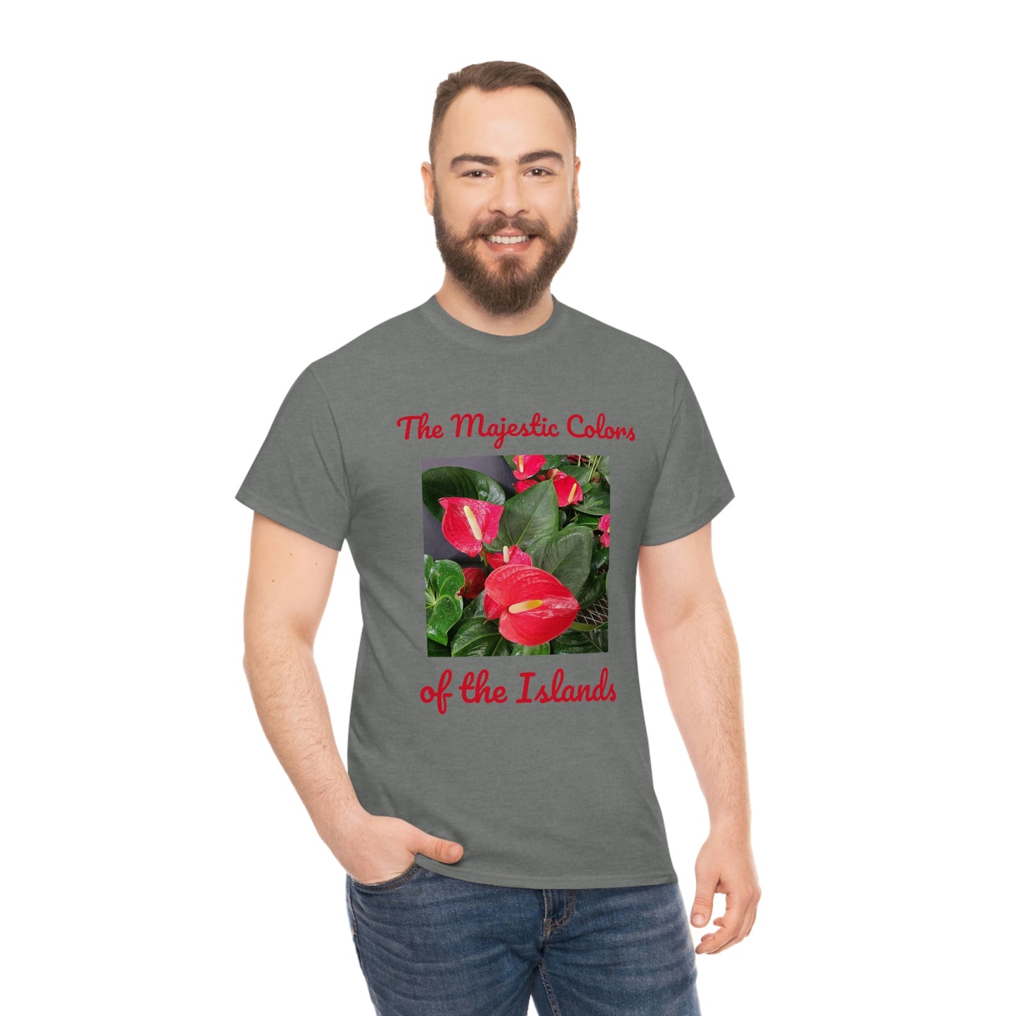 Islander Anthurium Unisex Heavy Cotton Tee