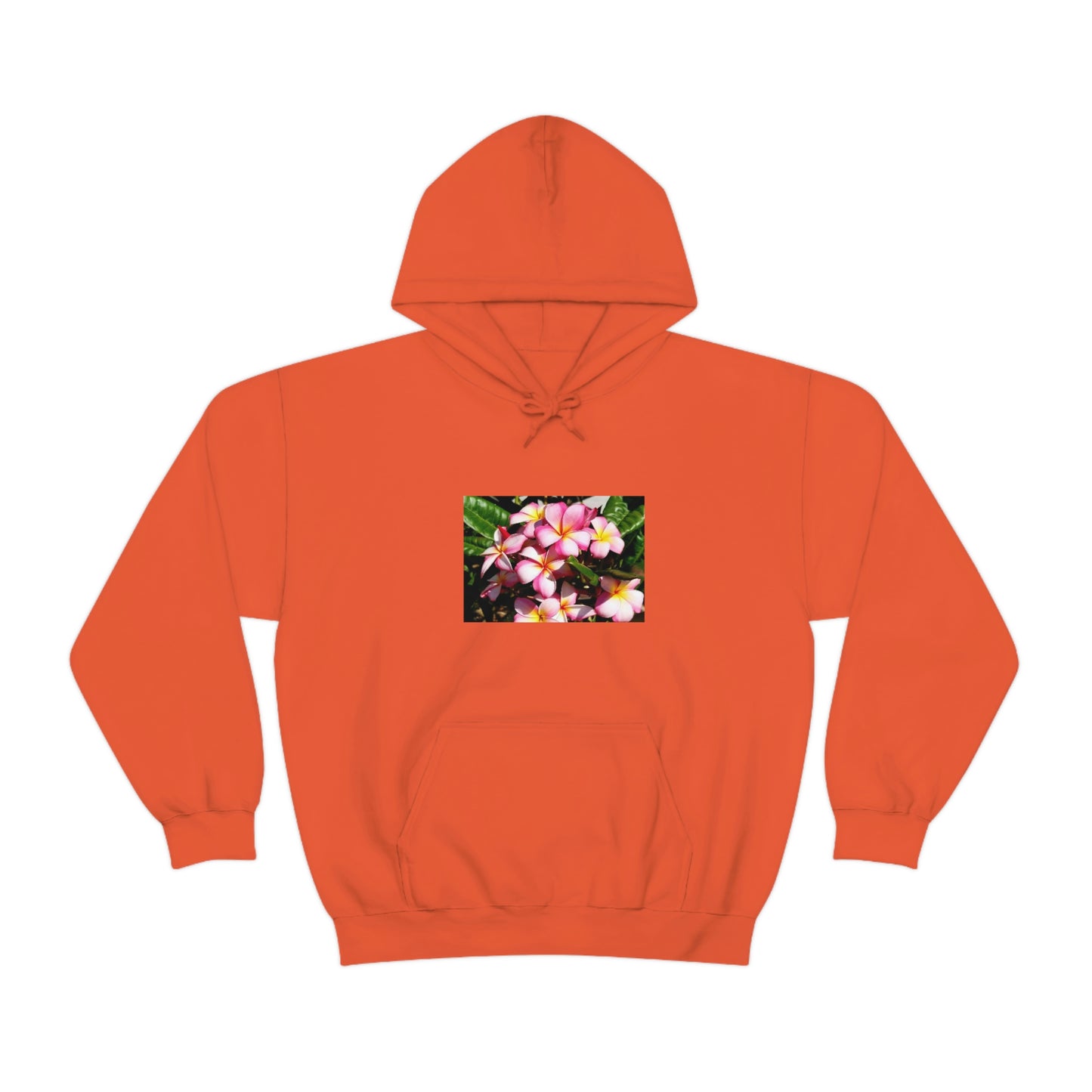 Islander Striped Plumeria Unisex Heavy Blend™ Hooded Sweatshirt