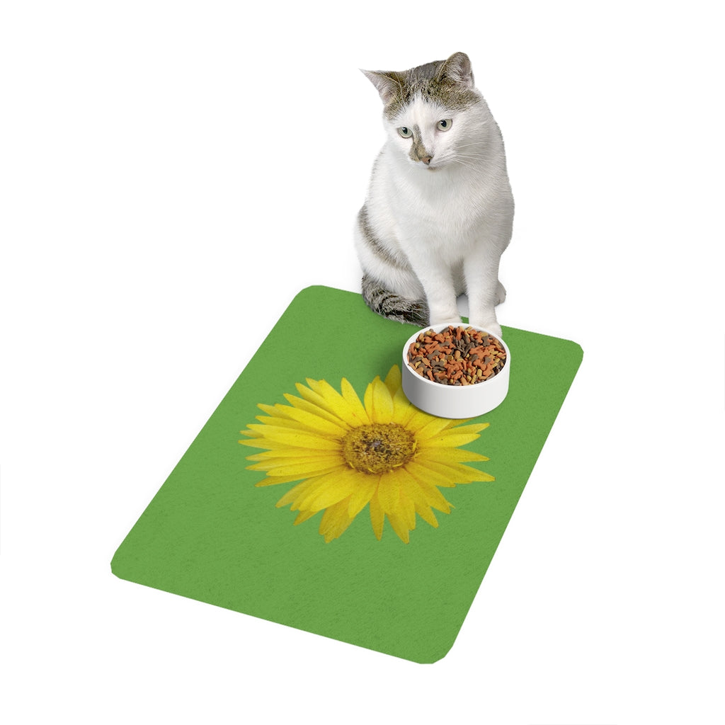 Floral "Daisy Mum" Pet Food Mat (12x18)