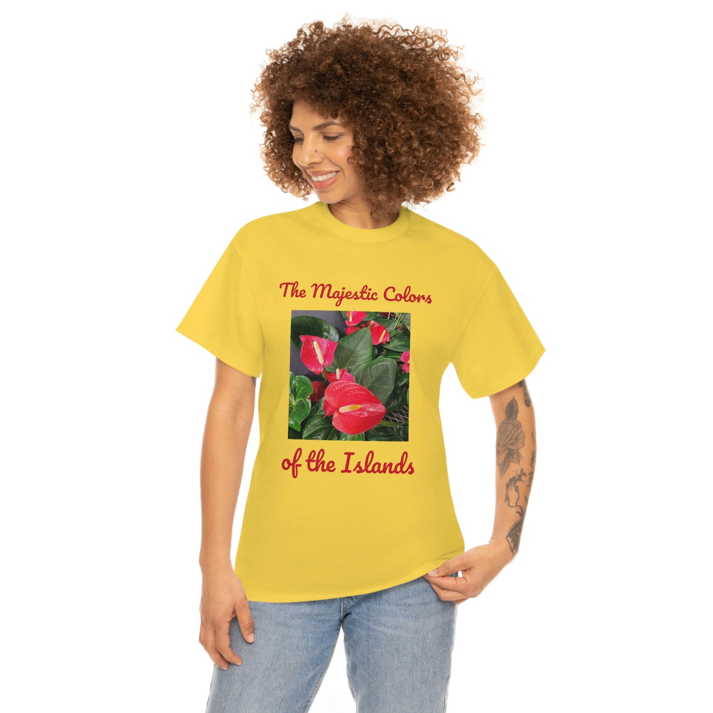 Islander Anthurium Unisex Heavy Cotton Tee