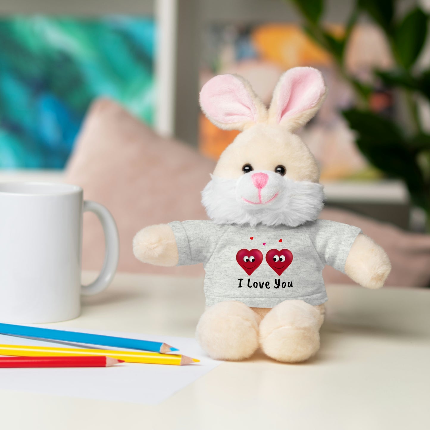 Valentine's "I Love You" Stuffed Animals with Tee