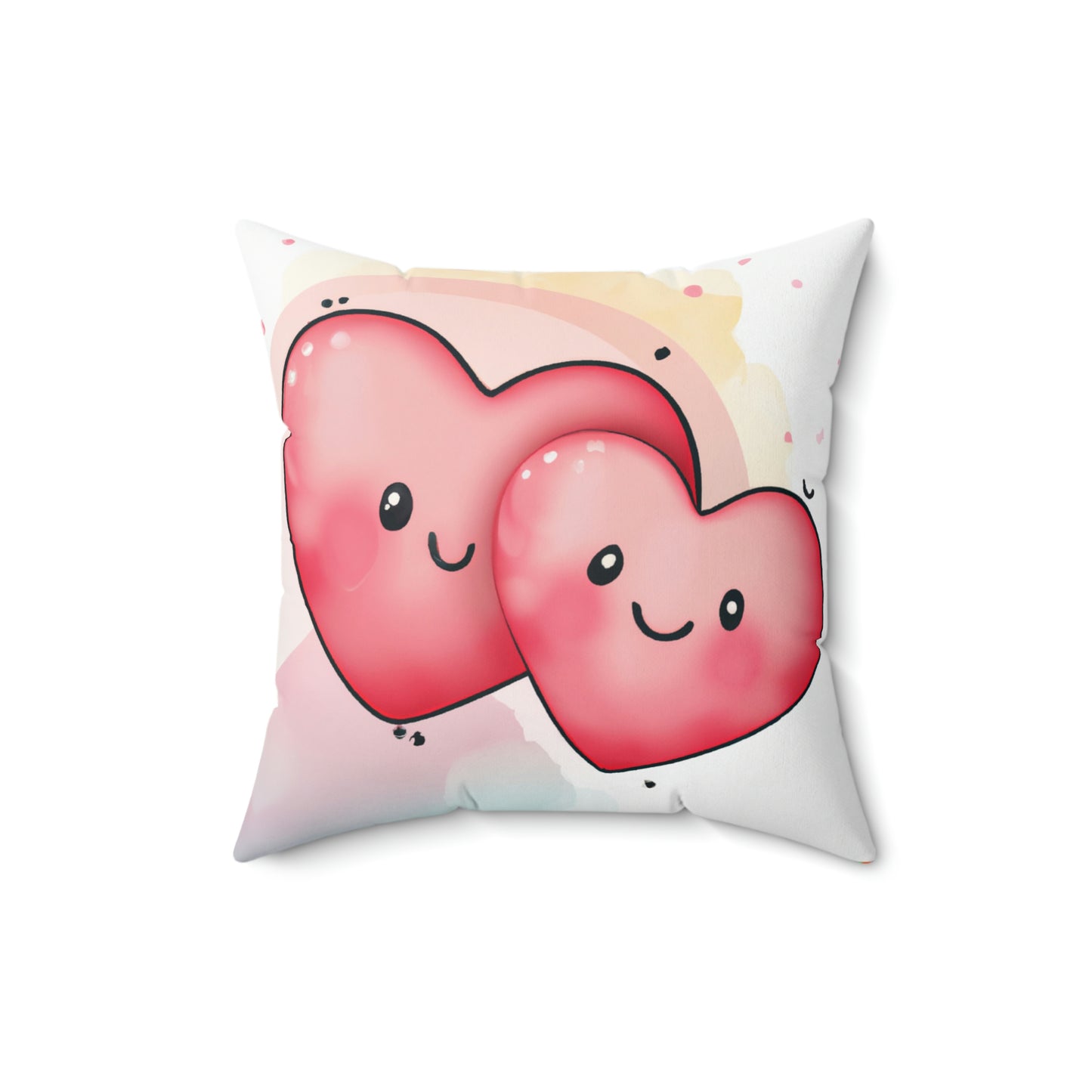 Valentine's Spun Polyester Square Pillow