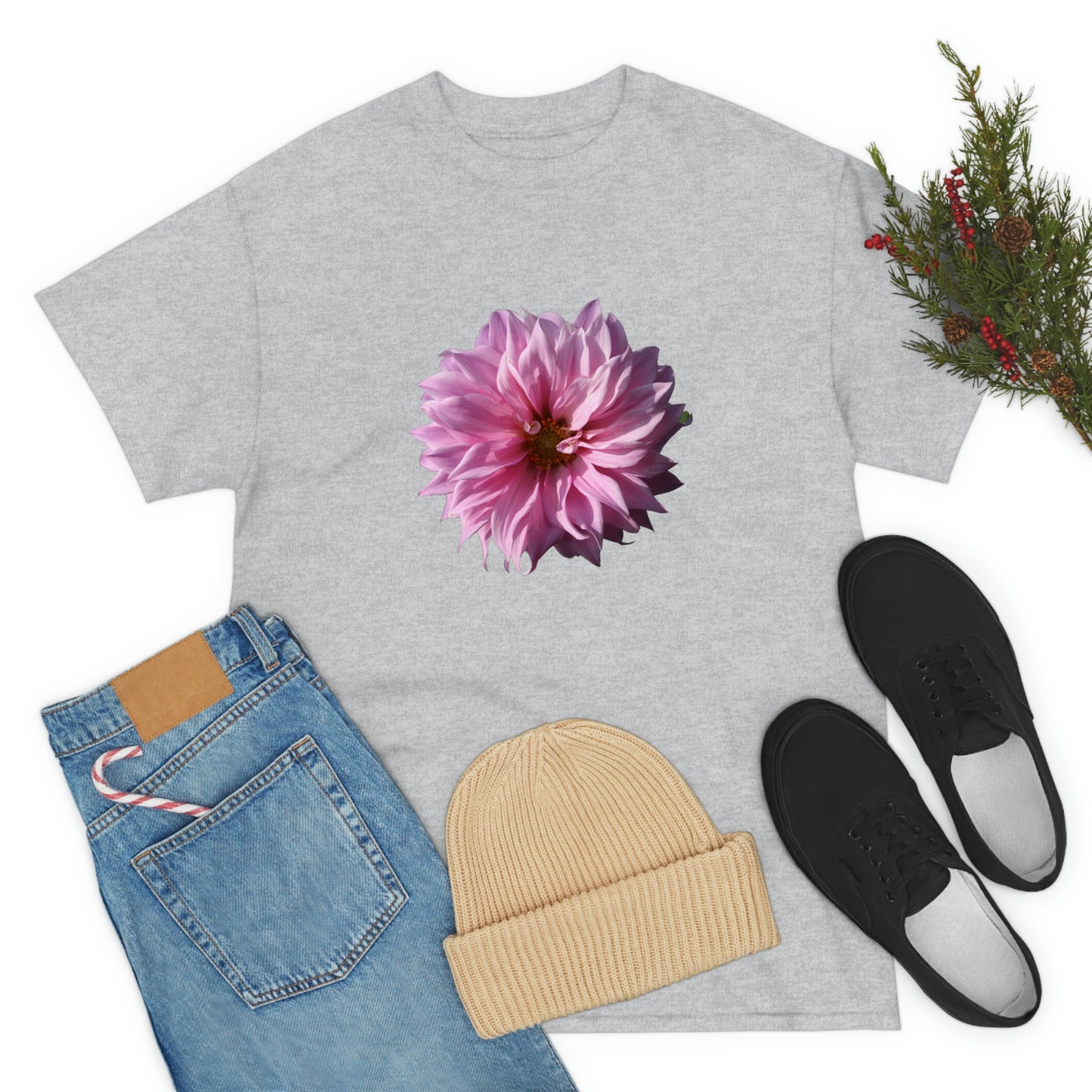 Floral Unisex Heavy Cotton Tee