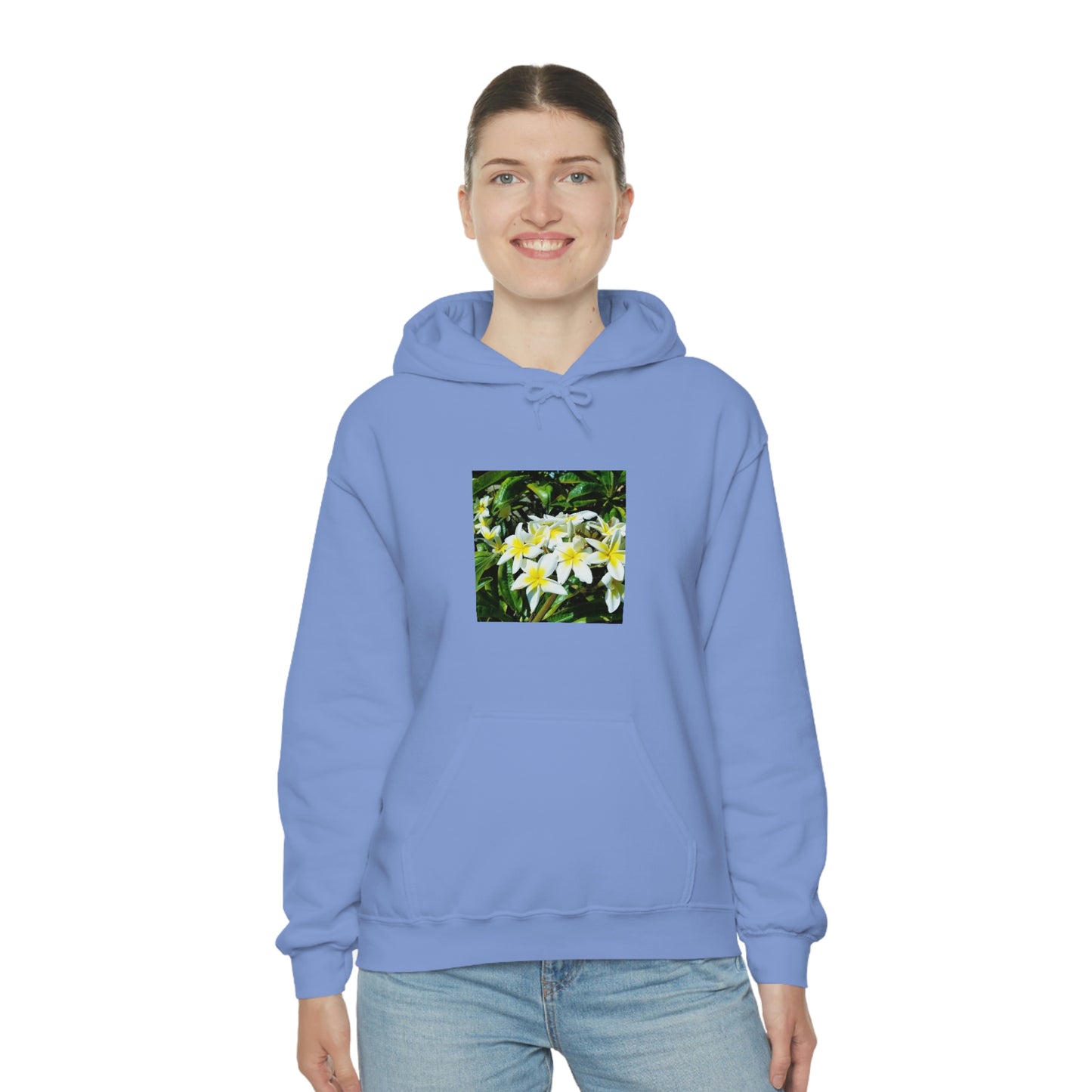 Islander Plumeria Unisex Heavy Blend™ Hooded Sweatshirt