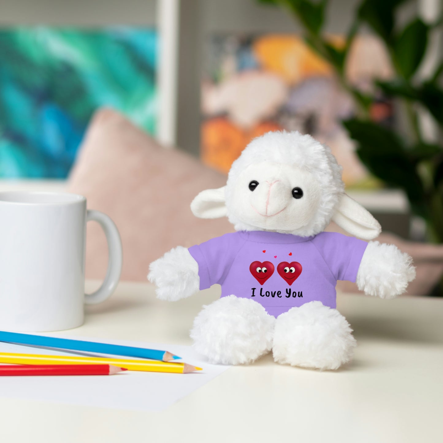 Valentine's "I Love You" Stuffed Animals with Tee