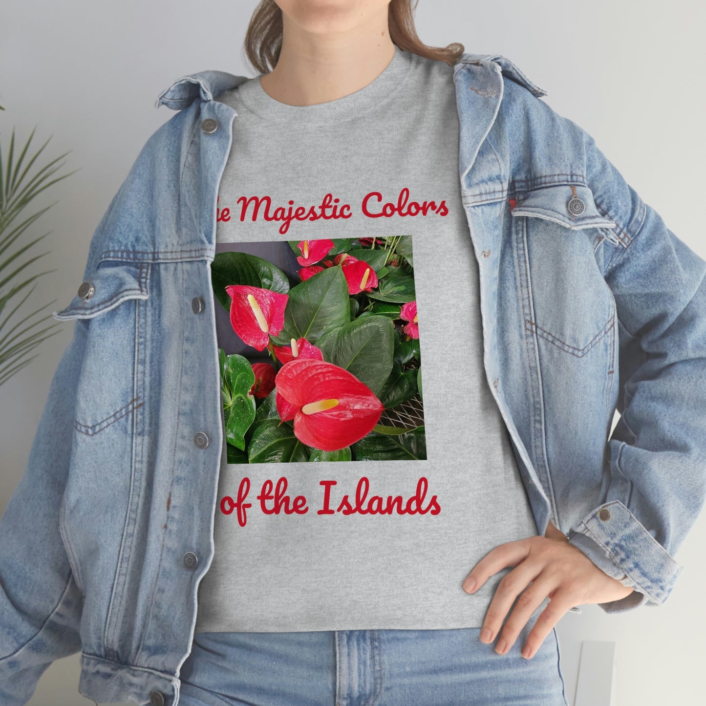 Islander Anthurium Unisex Heavy Cotton Tee