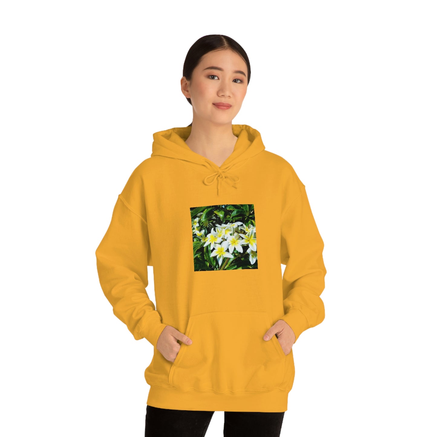 Islander Plumeria Unisex Heavy Blend™ Hooded Sweatshirt