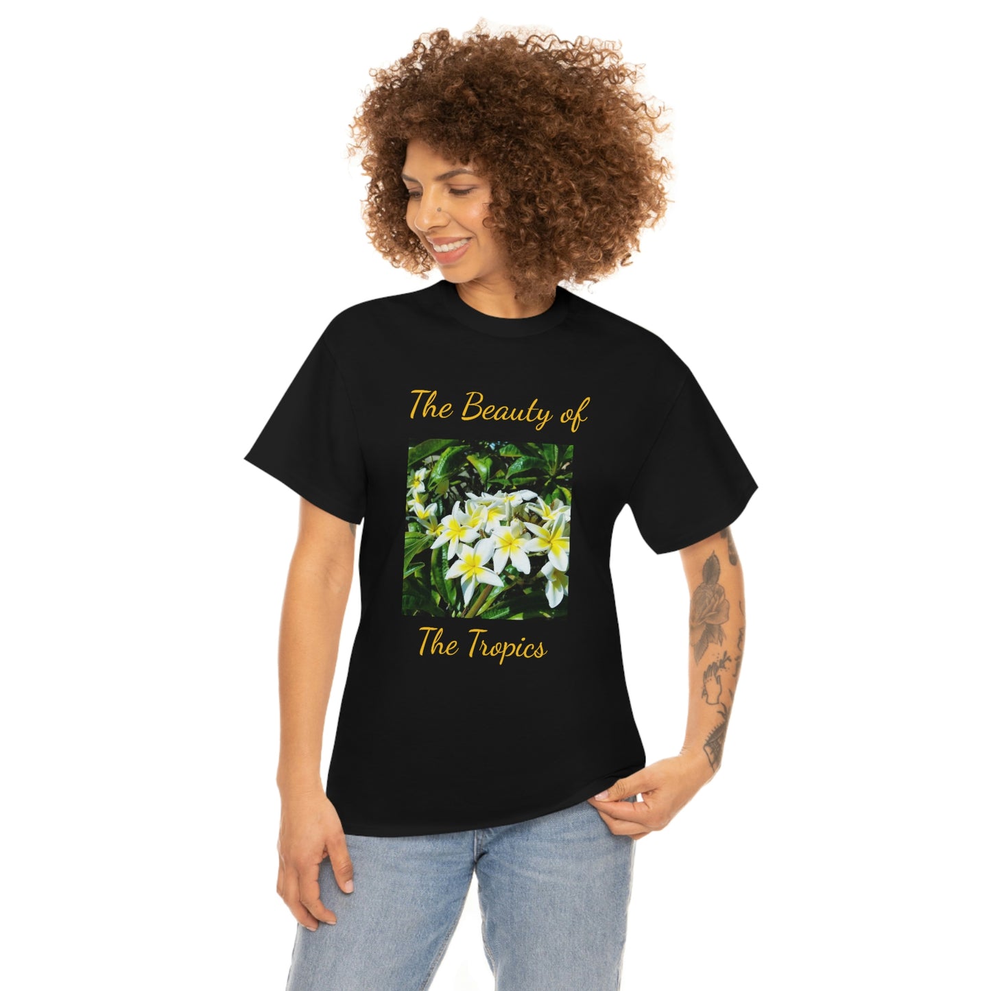 Islander Plumeria Unisex Heavy Cotton Tee