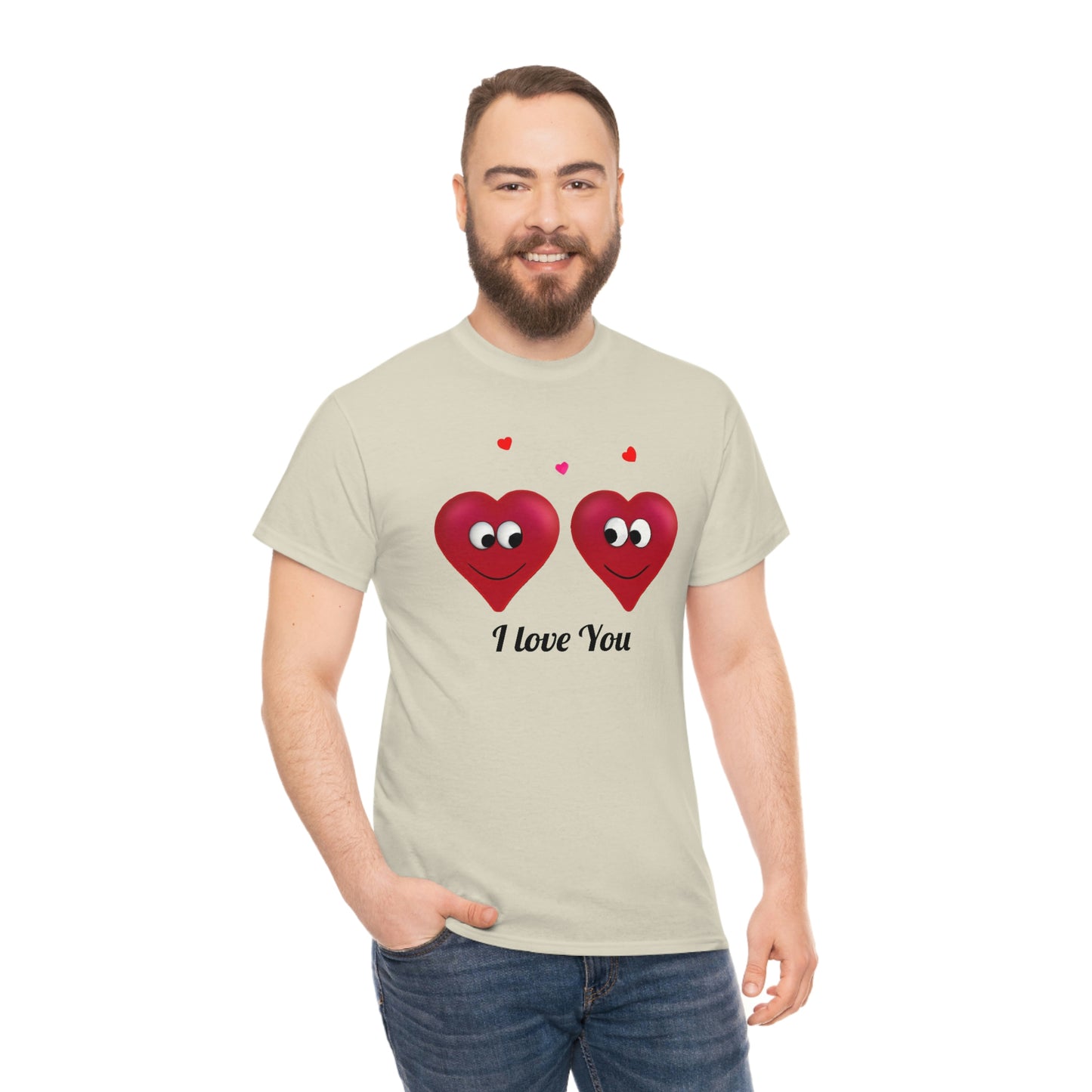 Valentine's "I Love You" Unisex Heavy Cotton Tee