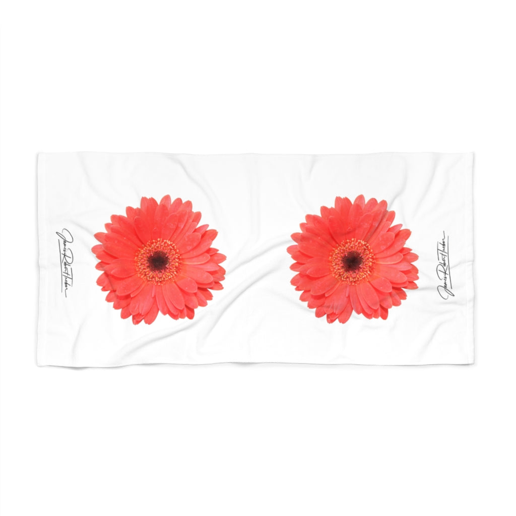 "Coral Gerber" Beach Towel