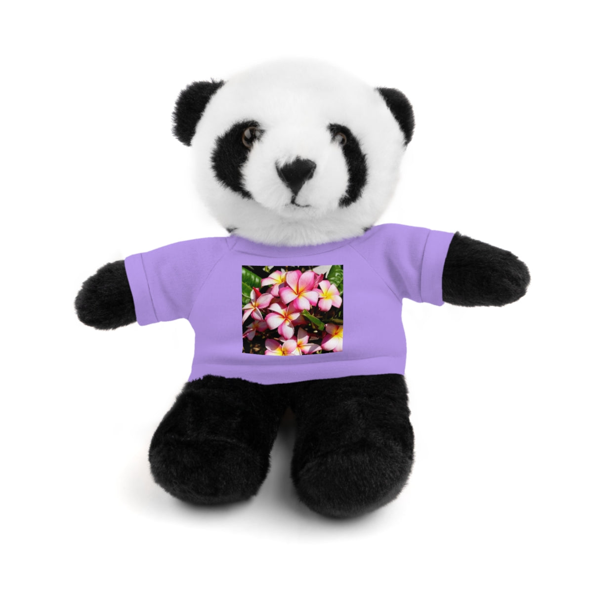 Island Style Striped Plumeria  Stuffed Animals with Tee