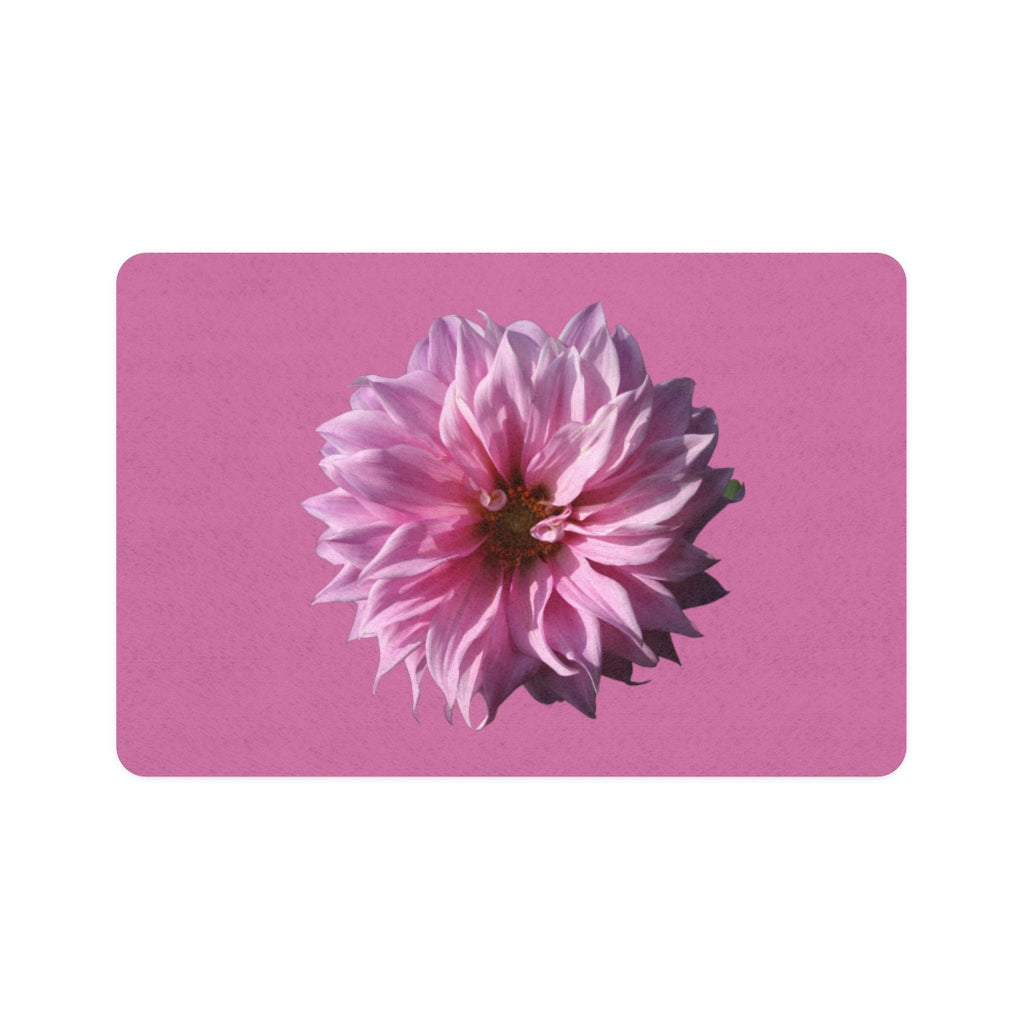 Floral "Perfectly Pink" Pet Food Mat (12x18)