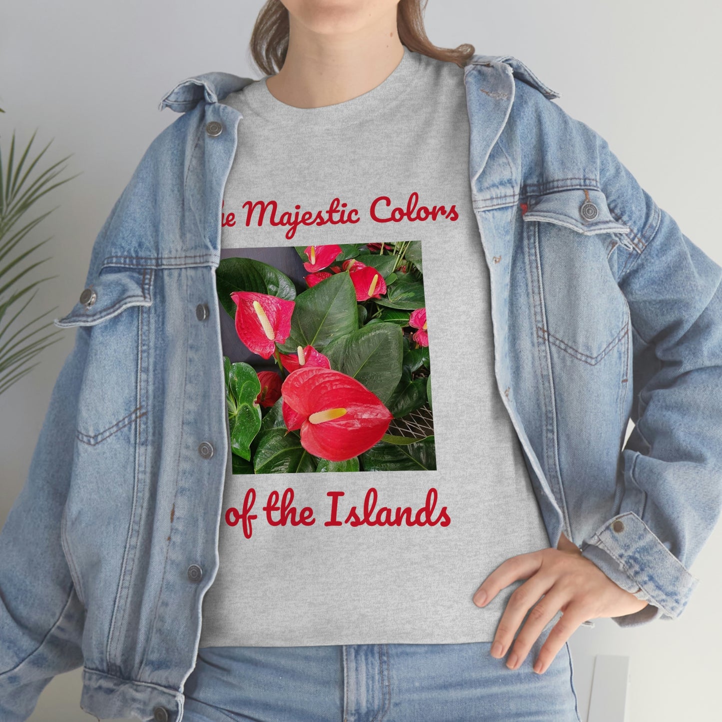 Islander Anthurium Unisex Heavy Cotton Tee