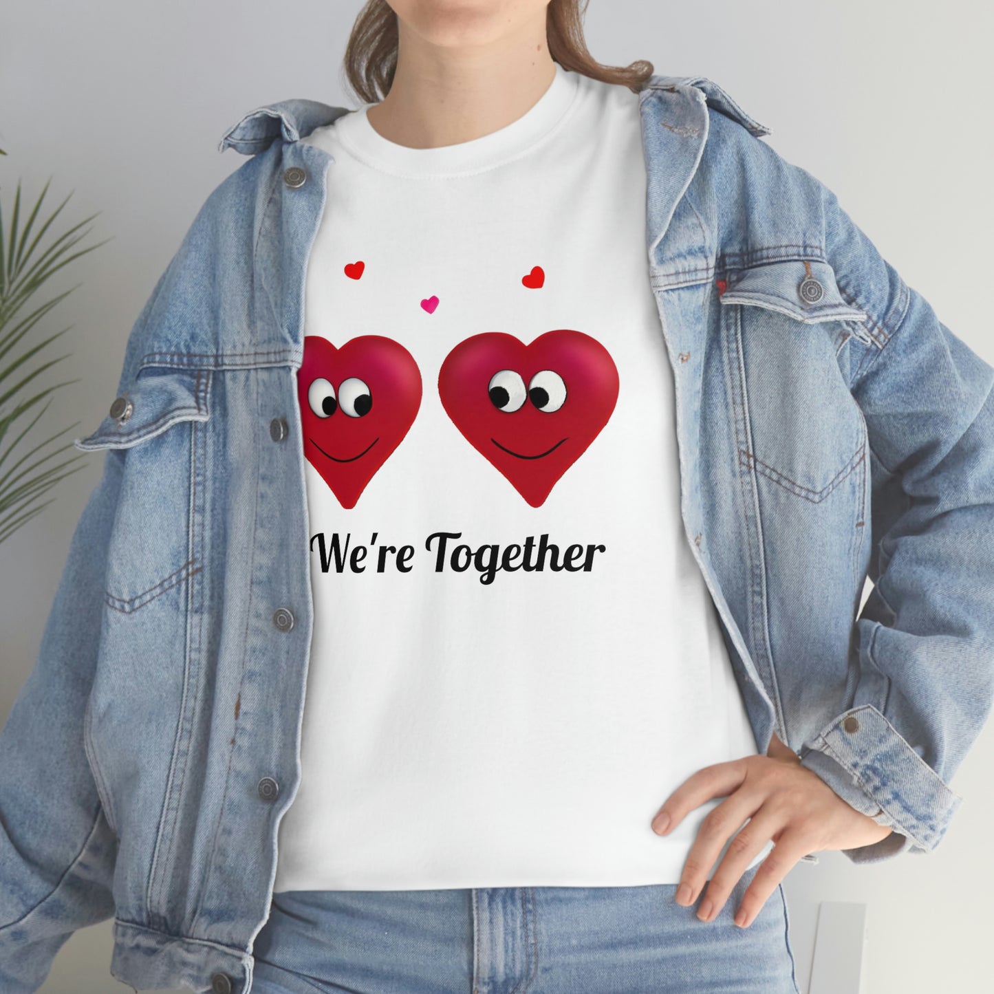 Valentine's "We're Together" Unisex Heavy Cotton Tee