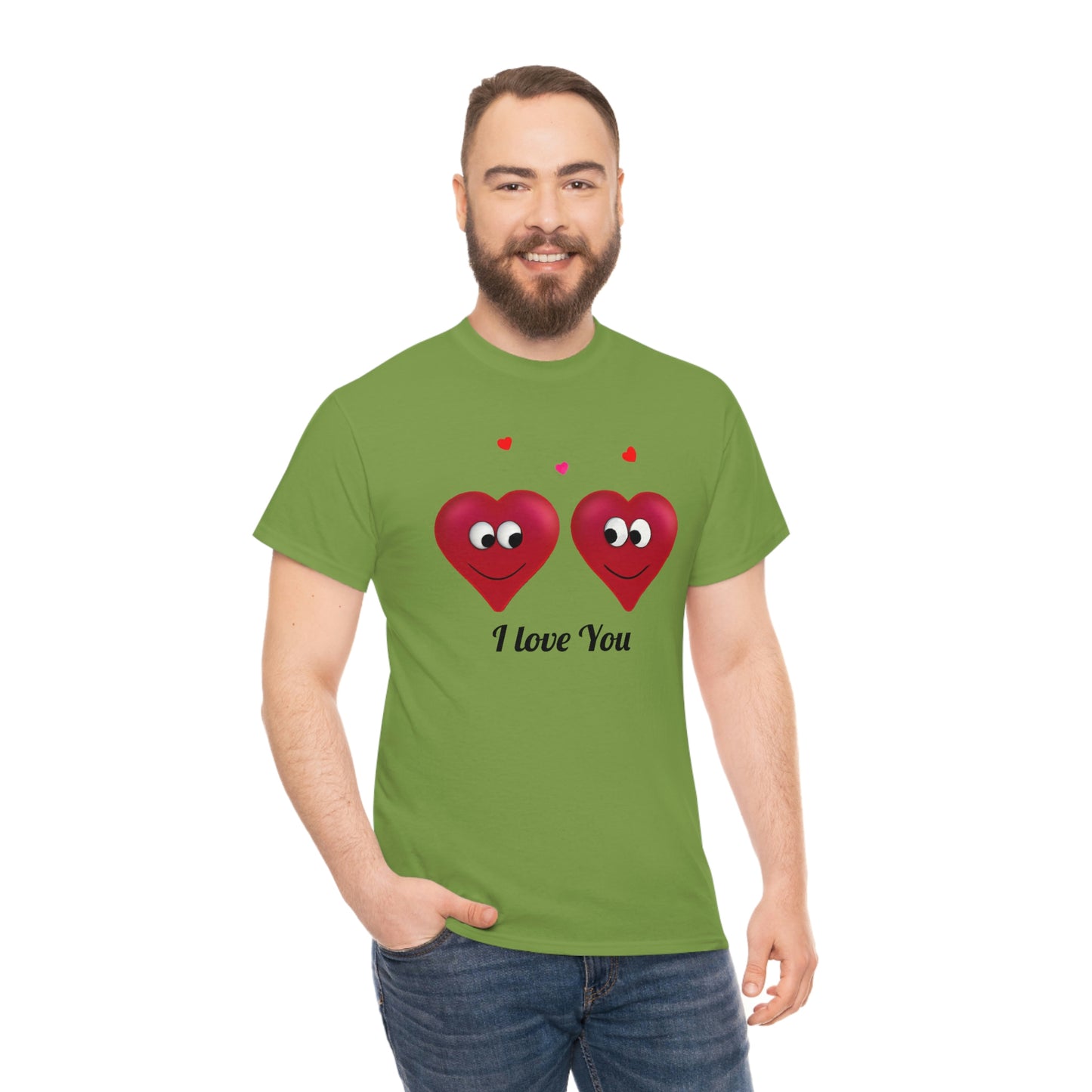 Valentine's "I Love You" Unisex Heavy Cotton Tee