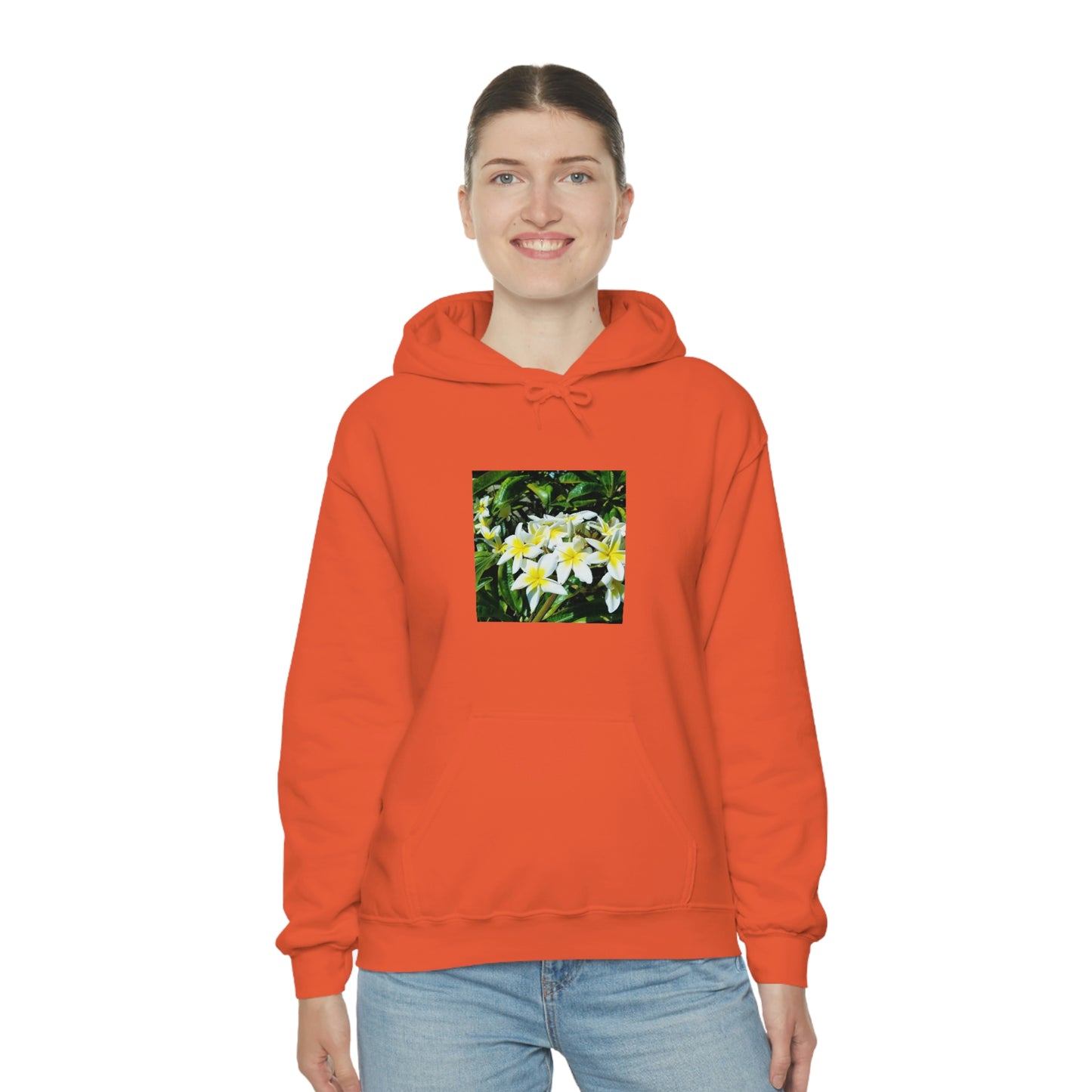 Islander Plumeria Unisex Heavy Blend™ Hooded Sweatshirt